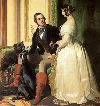 Retrato de Victoria y Alberto durante su etapa de noviazgo